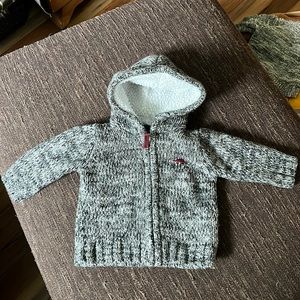 Carters zip up sweater